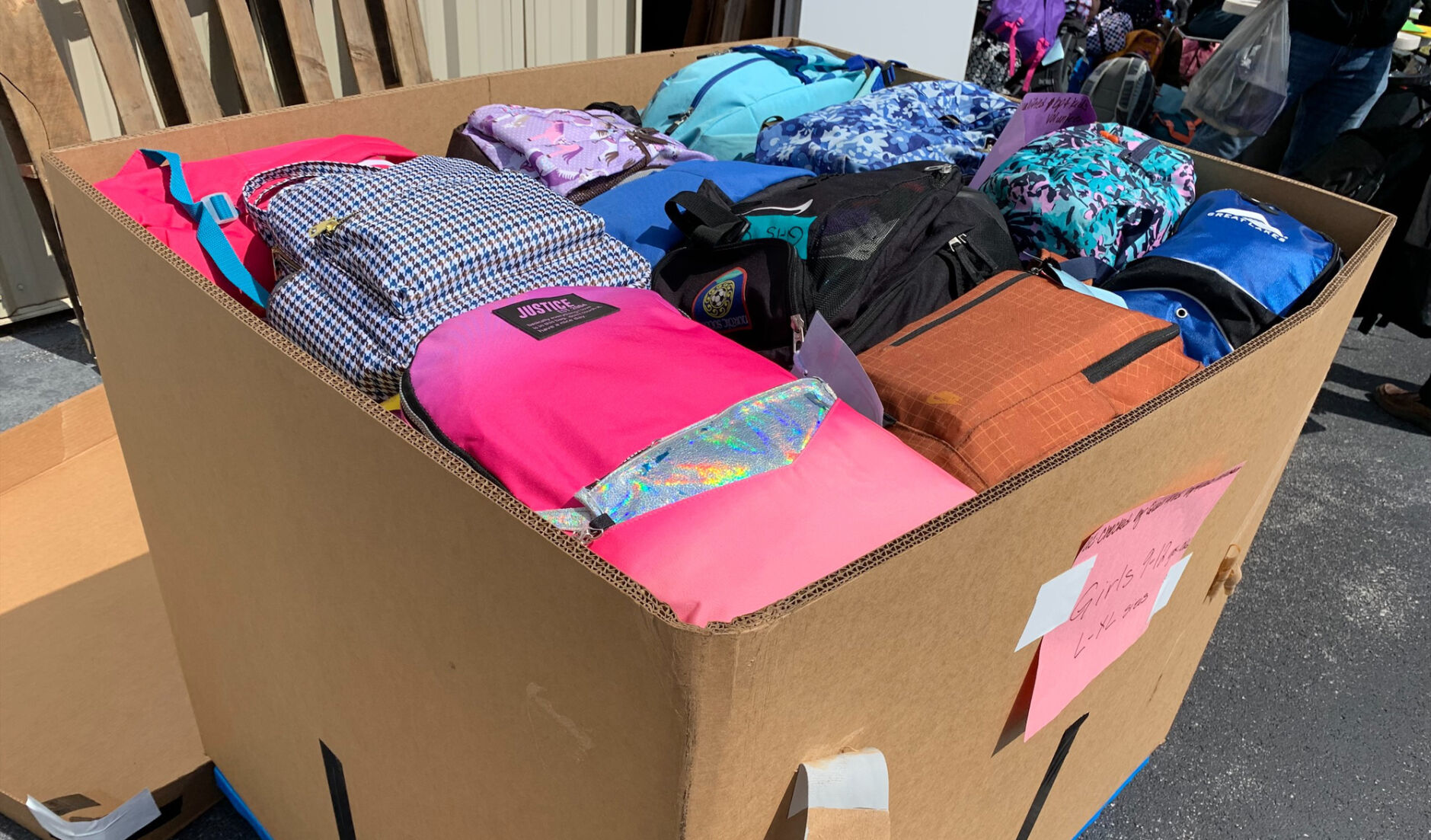 BackPack4Kids shipment bound from Louisville to kids in Cologne, Germany